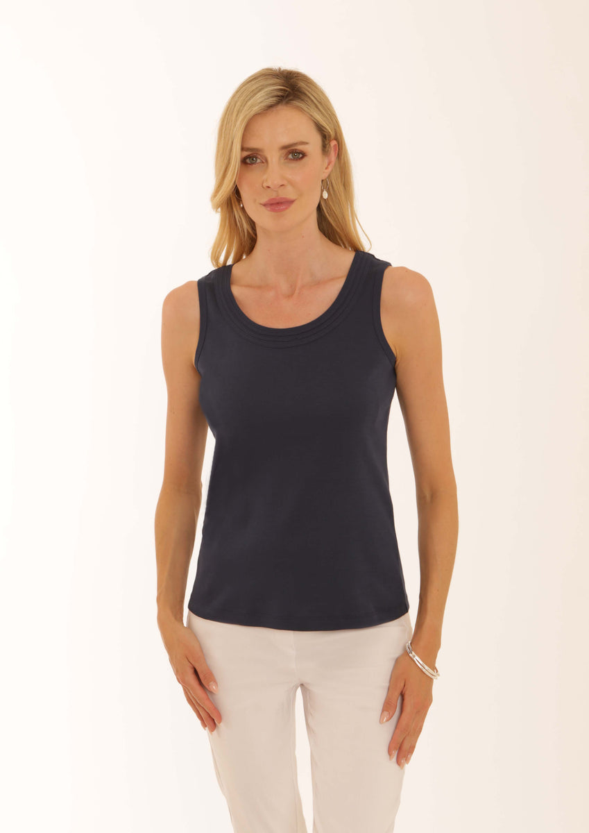 Pomodoro Rib Vest - Navy – Starlings